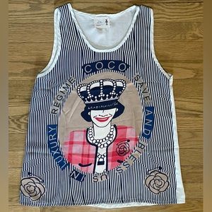 VISA - COCO Mademoiselle Illustration Graphic Tank Top Cami Blouse